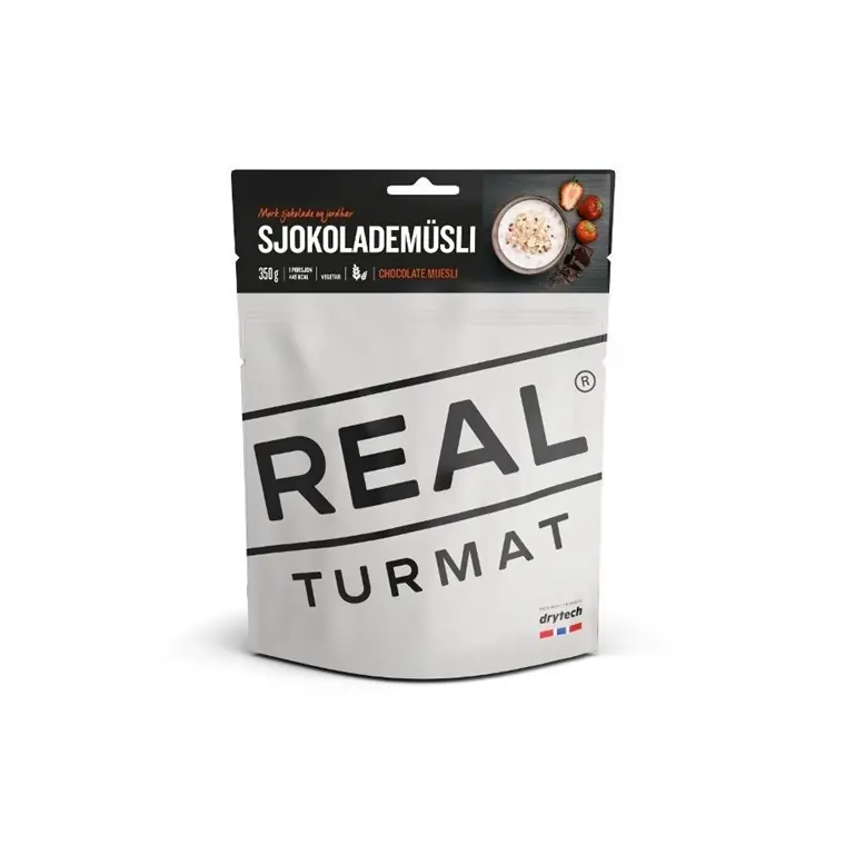 Sista chansen Real Turmat Chocolate Muesli. enkelportion
