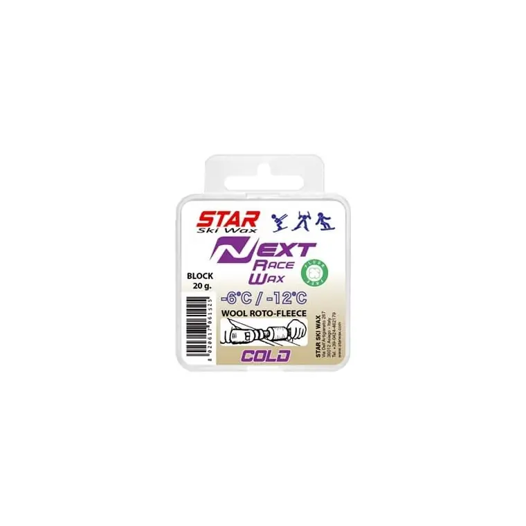 Endast denna vecka Star Next Racewax Block 20g (wool Roto Fleece