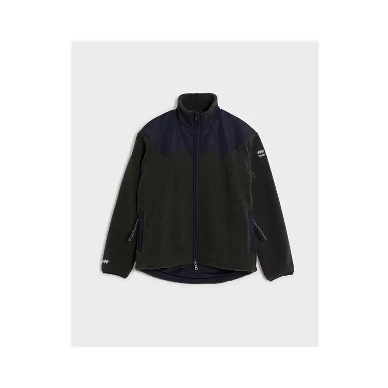 Snabb frakt Mountain Works Hybrid Pile Fleece Top Military