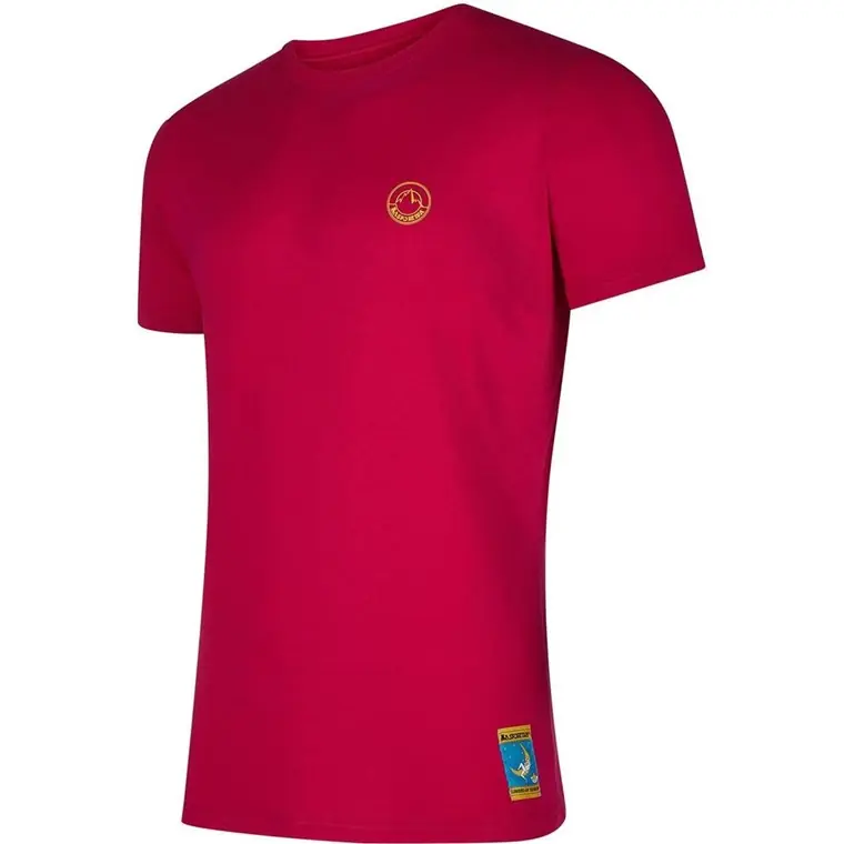 Erbjudandepris La Sportiva Climbing on the Moon T-Shirt M Fucsia/Giallo