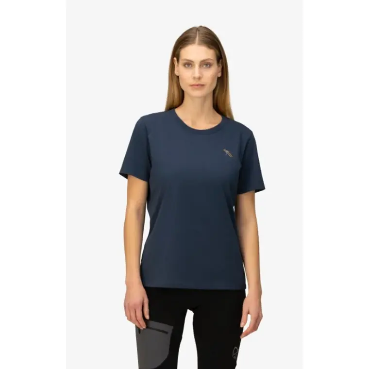Norrøna /29 Cotton Activity Embroidery T-Shirt W Indigo Night Premium