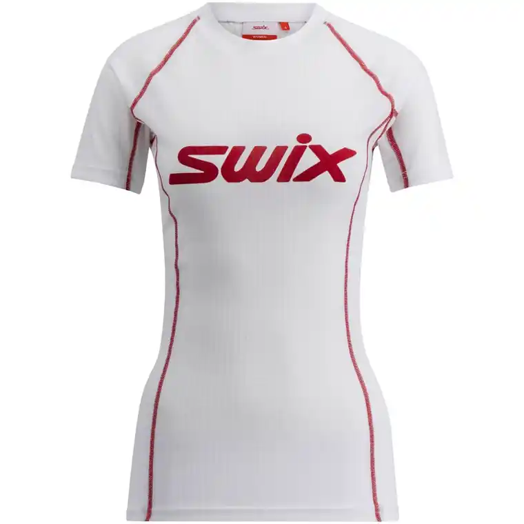Swix V Racex Classic Short Sleeve W Bright White/Swix Red Lägg i varukorgen