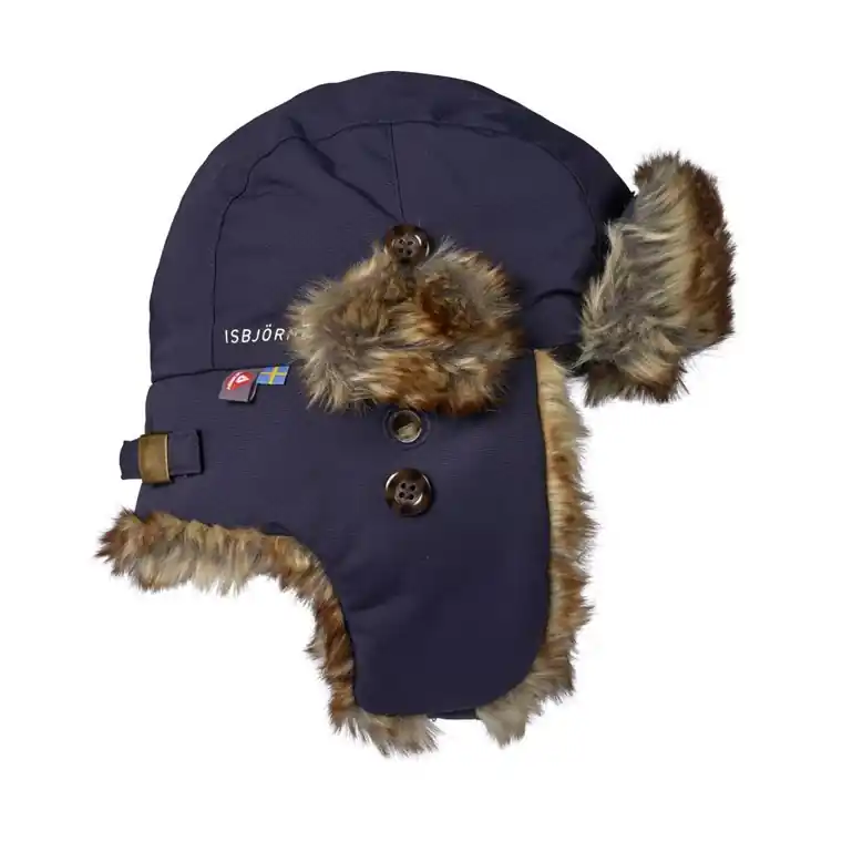 Isbjörn Squirrel Winter Cap Kids Navy Begränsat antal