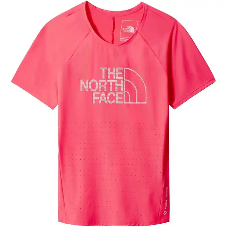 Fynd The North Face Flight Weightless S/S Shirt Brilliant Coral