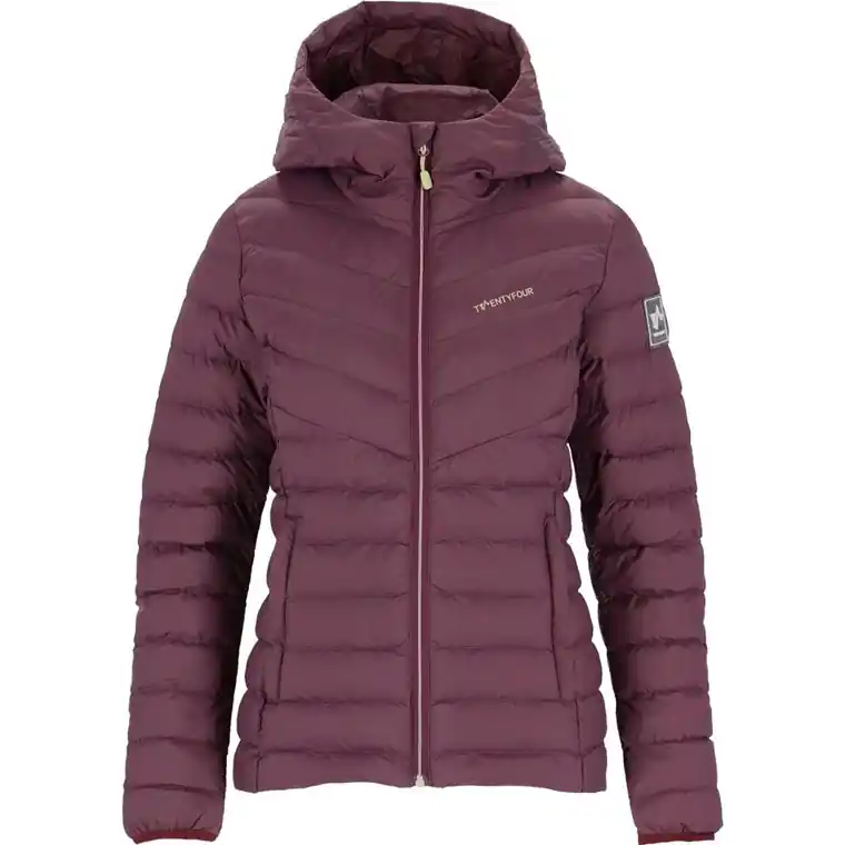 Twentyfour Finse Sl Dunjacka D Dark Plum Nyhet