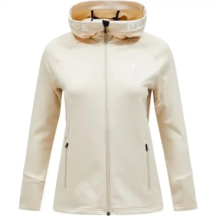 Fynd Peak Performance W Rider Zip Hood Sand Fog/Sand Fog