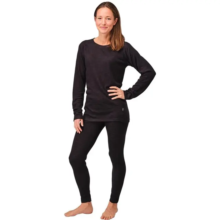 Nordfjell THE Merino Baselayer Set W Black Extra rabatt