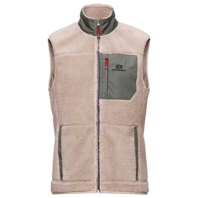 Elevenate M Glacier Pile Vest Ginger Beige Beställ idag