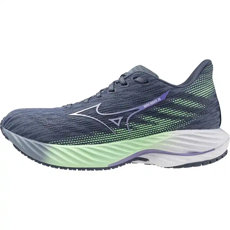 Mizuno Wave Rider 28 Women Citadel/White/Neo Mint Nedsatt pris