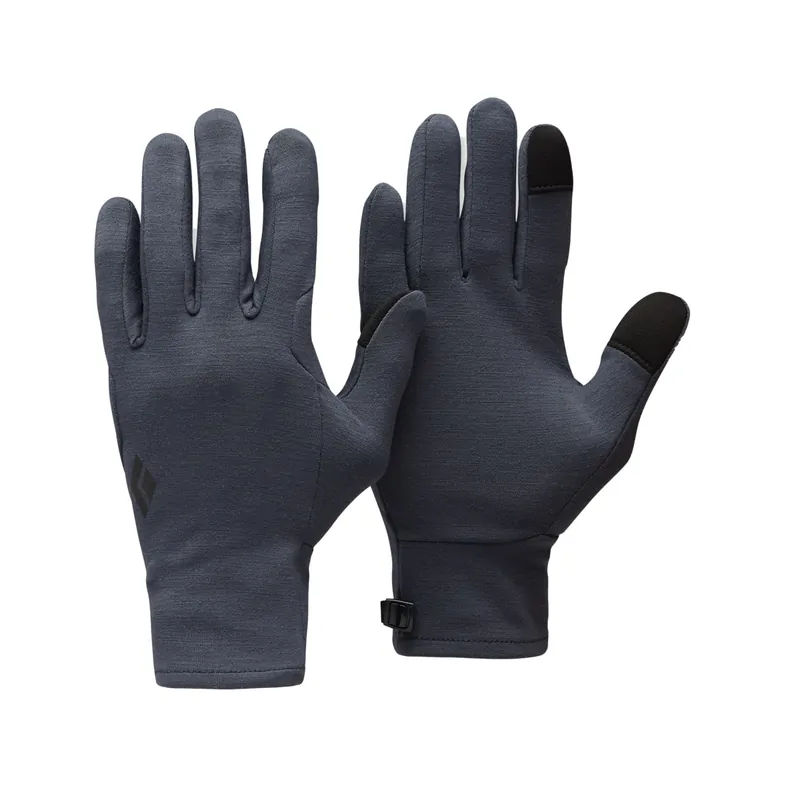 Black Diamond Midweight Wool Liners Charcoal Begränsat erbjudande