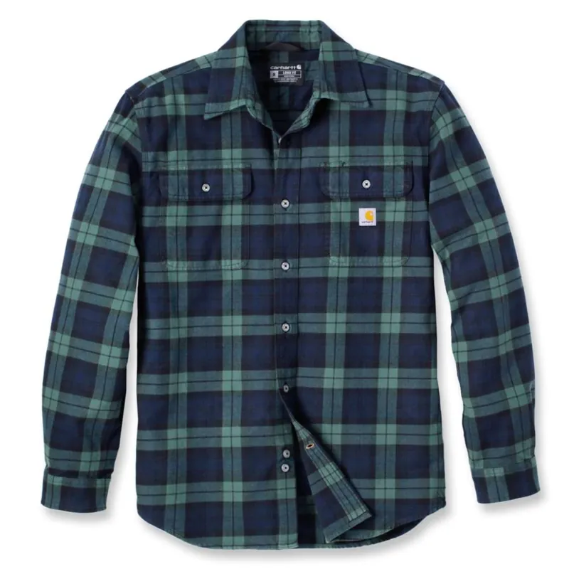 Carhartt Men's Flannel L/S Plaid Shirt Frosted Balsam Beställ idag
