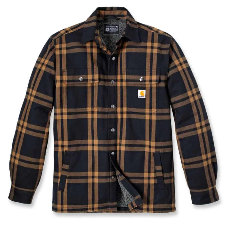 Carhartt Men's Roane Hooded Shirt Jacket Black Rabatt