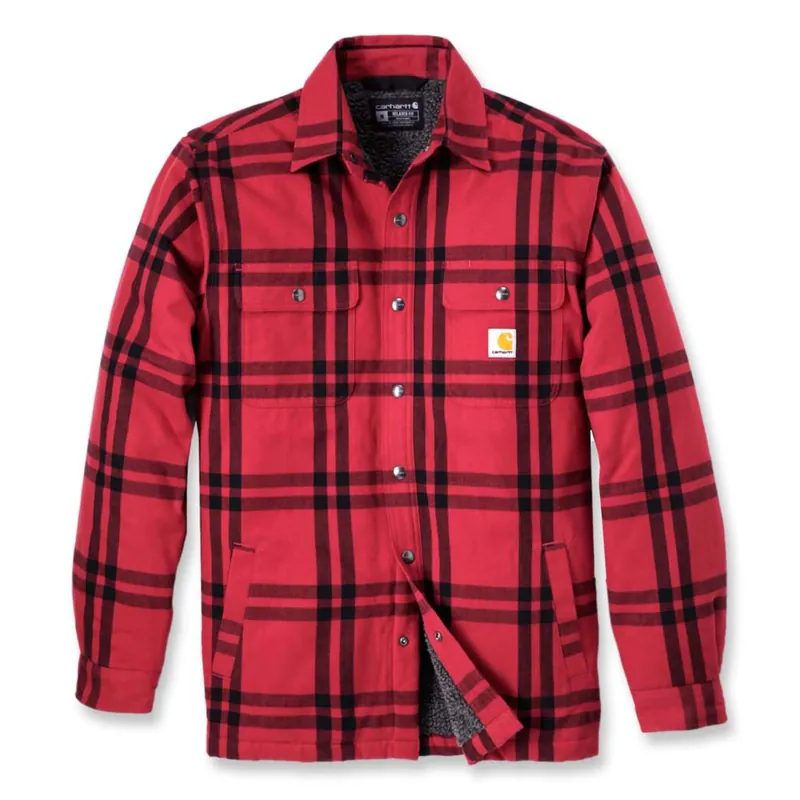 Köp nu Carhartt Men's Roane Hooded Shirt Jacket Crabapple