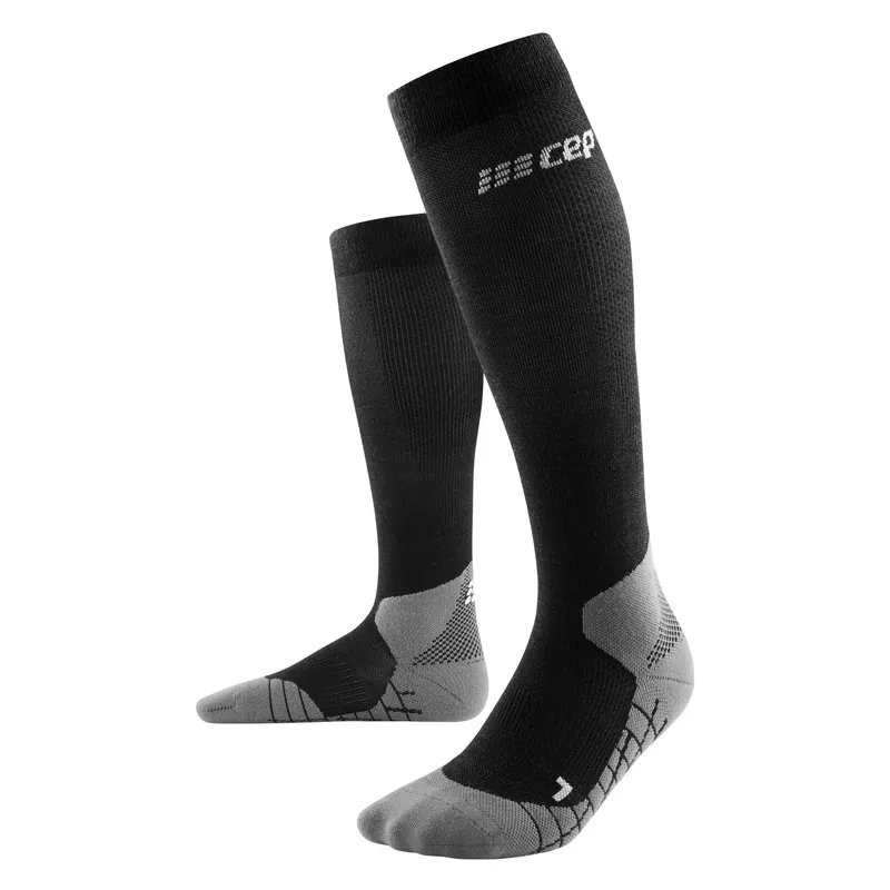 CEP Men's Hiking Light Merino Tall Compression Socks Black Utförsäljning
