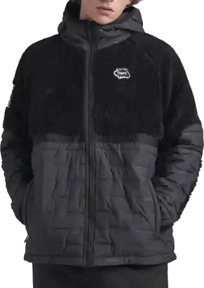 Handla nu ColourWear Men's Morph Teddy Hoodie Black