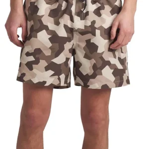 ColourWear Men's Volley Swim Shorts Camo Beige Expressleverans