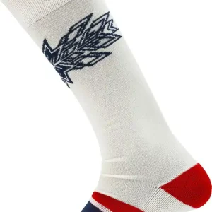 Endast denna vecka Dale of Norway Spirit Wool Socks High Offwhite Navy Raspberry