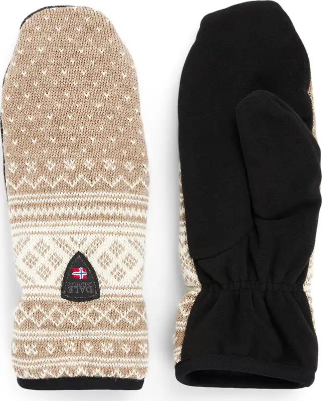 Dale of Norway Vall⌀y Polar Mittens Mountain Stone/Offwhite risnedsättning
