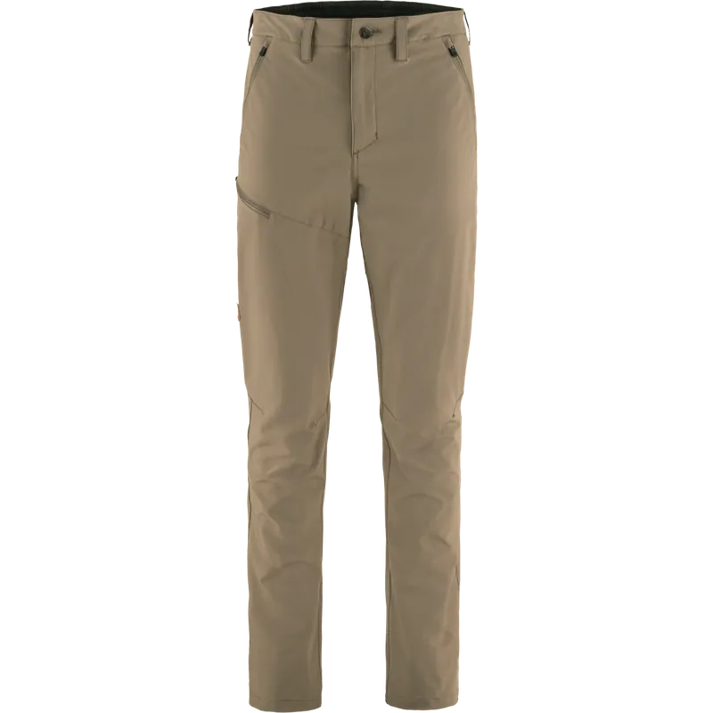 Begränsat antal Fjällräven Men's Abisko Trail Stretch Trousers Suede Brown