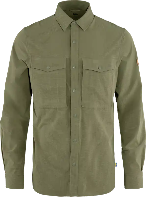 Snabb leverans Fjällräven Men's Abisko Trekking Shirt Light Olive