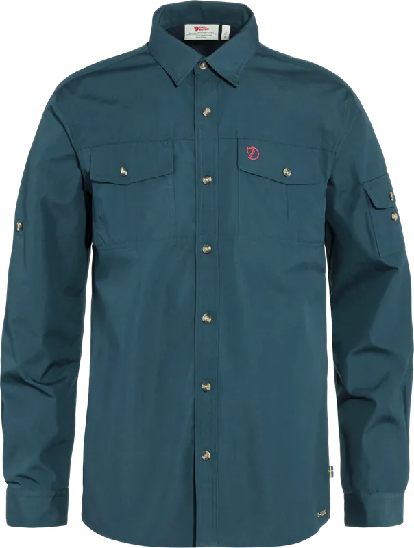 Fjällräven Men's Sarek Trekking Shirt Mountain Blue Köp nu