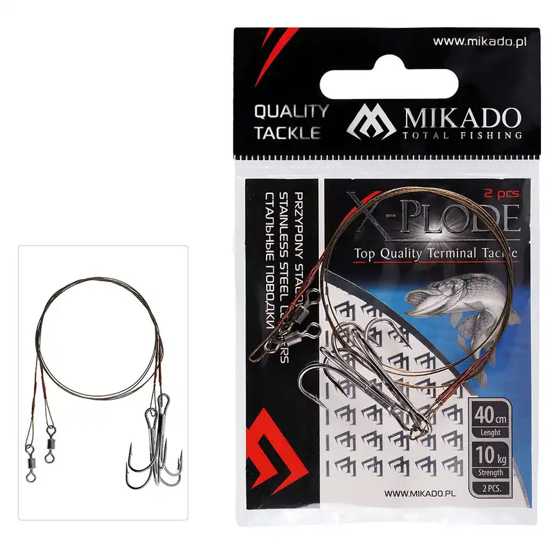 Mikado Jaws Single Stinger 1/0 30kg 2pcs Lågt pris