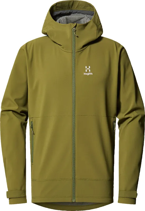 Beställ idag Haglöfs Men's Chilly Softshell Hood Olive Green