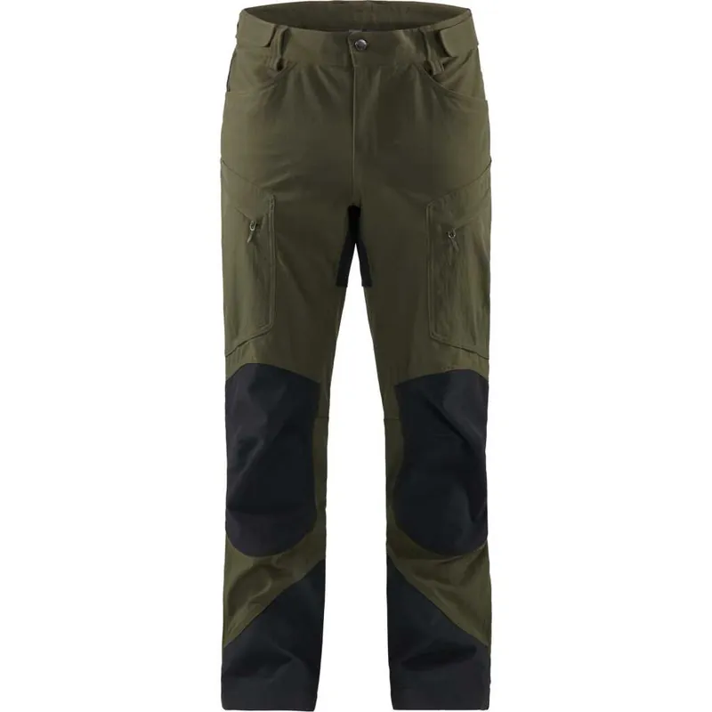 Haglöfs Men's Rugged Mountain Pant Deep Woods/True Black Regular Lågt pris