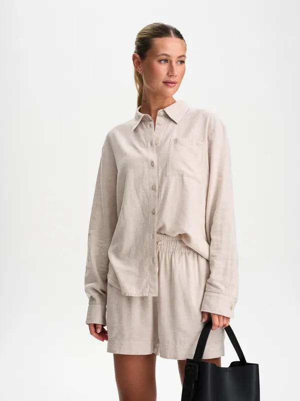 Fynd RACE MARINE W SEA SIDE LINEN SHIRT