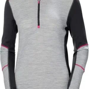 Helly Hansen Workwear Women's Halfzip Shirt Lifa Merino Ebony Sänkt pris