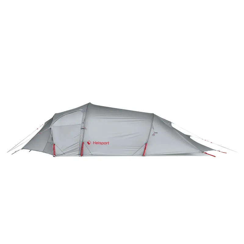 Begränsat antal Helsport Explorer Lofoten Pro 3 Tent Stone Grey/Ruby Red