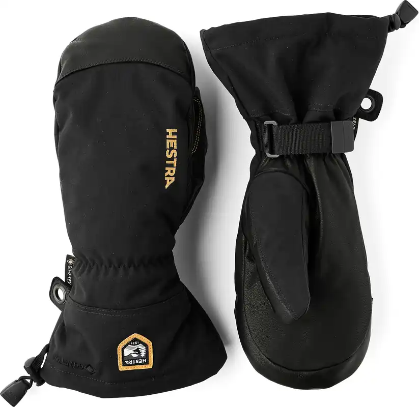 Bästa pris Hestra Army Leather GORE-TEX - Mittens Black/Black