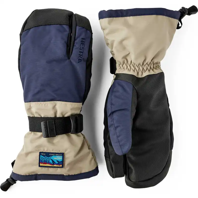 Expressleverans Hestra Gauntlet Sr. - 3 Finger Dark Navy/Beige