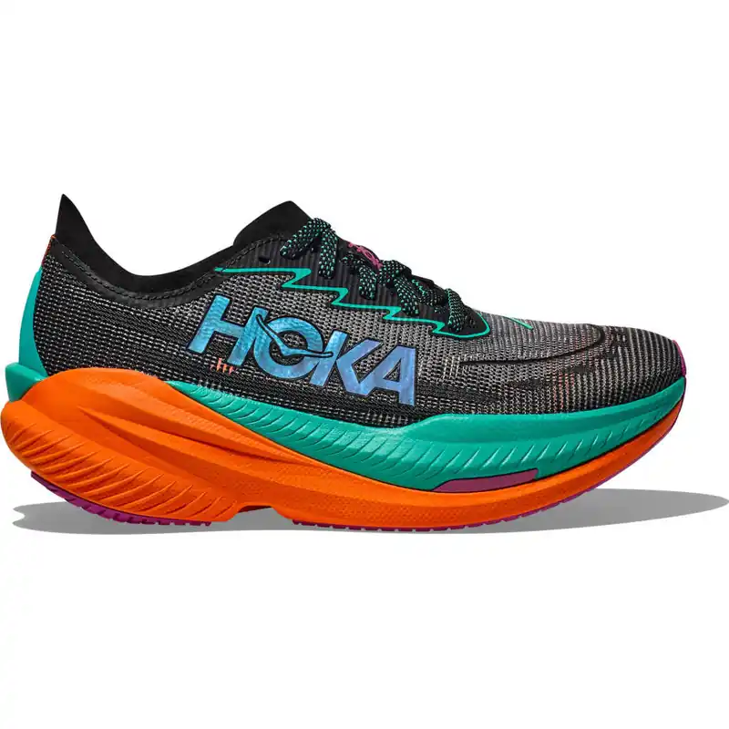 Endast denna vecka Hoka Women's Mach X 2 Black / Electric Aqua
