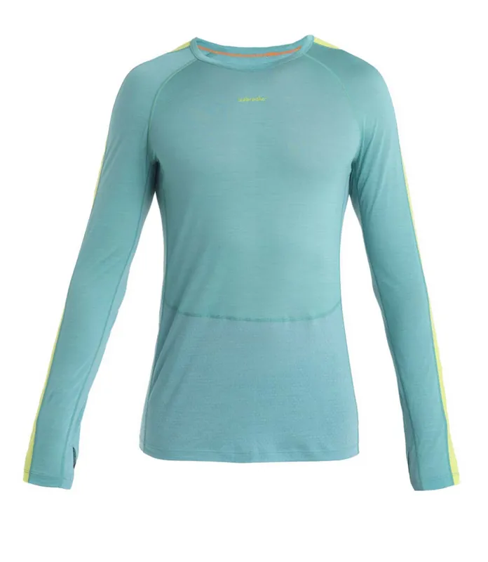 Icebreaker Men's 125 Zoneknit™ Long Sleeve Crewe Cloud Ray/Hyper/Cb Rea