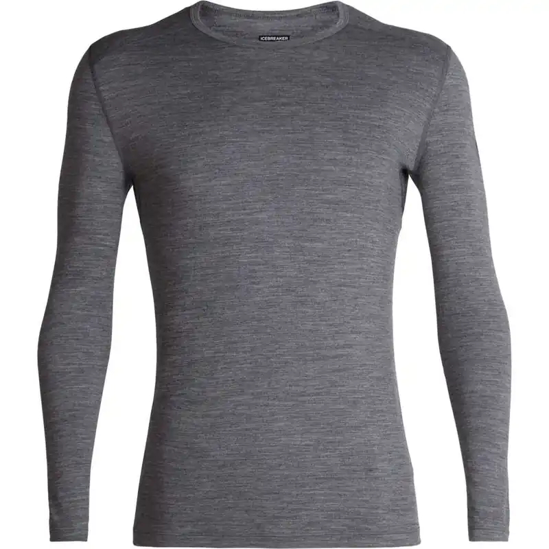 Icebreaker Men's 200 Oasis Long Sleeve Crewe Gritstone Hthr-013 Kampanj