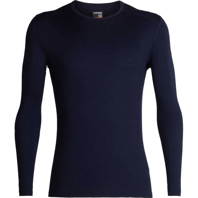 Icebreaker Men's 200 Oasis Long Sleeve Crewe Midnight Navy risnedsättning