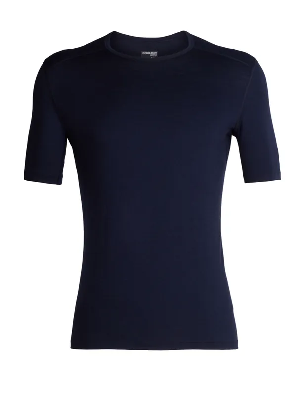 Icebreaker Men's 200 Oasis Short Sleeve Crewe Midnight Navy Populärt val