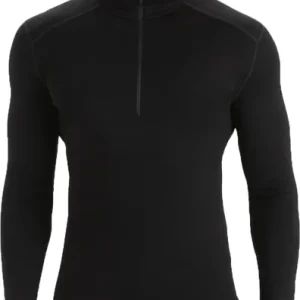 Icebreaker Men's 260 Tech Longsleeve Half Zip Black Rabatter