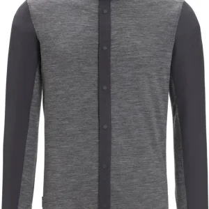 Erbjudandepris Icebreaker Men's Hike Long Sleeve Top Monsoon/Gritstone Heather/Cb