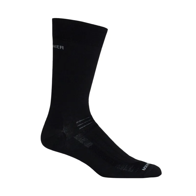 Lågt pris Icebreaker Men's Hike Ultra Light Liner Crew Black