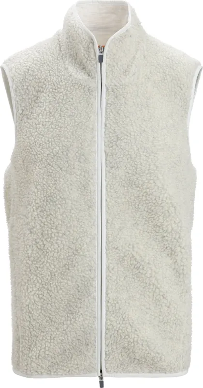 Bästa pris Icebreaker Men's RealFleece™ High Pile Vest Ecru Hthr/Snow