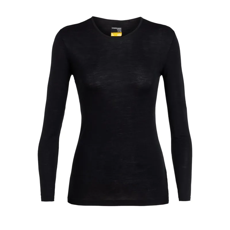 Rabatt Icebreaker Women's 175 Everyday Longsleeve Crewe Black