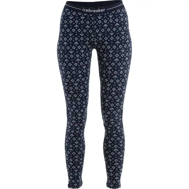 Lågt pris Icebreaker Women's Mer 260 Vertex Leggings First Snow Midnight Navy/Snow