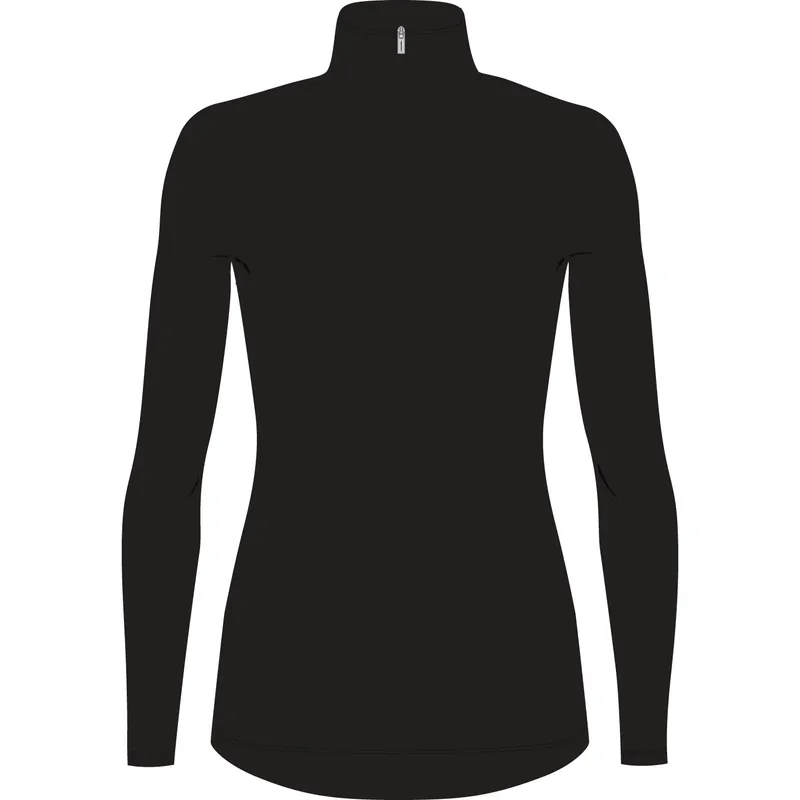 Fri frakt Icebreaker Women's Merino 260 Tech Long Sleeve Half Zip Thermal Top Black