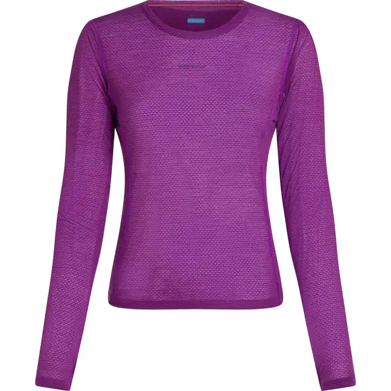 Sänkt pris Icebreaker Women's Merino 75 Cool-Lite Featherlight Longleeve Crewe Passion