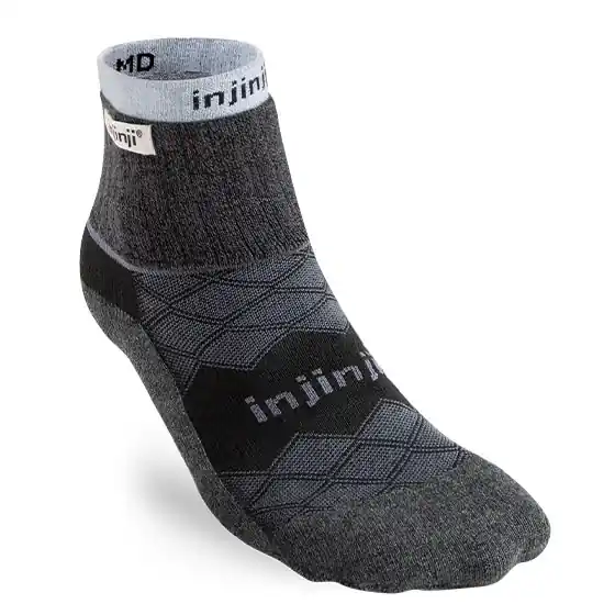 Billig Injinji Liner+Runner Mini-Crew Black