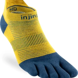 Begränsad tid Injinji Men's Run Lightweight No-Show Royal Yellow