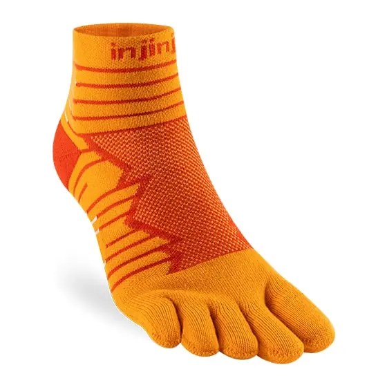 Endast idag Injinji Men's Ultra Run Mini-Crew Desert Orange