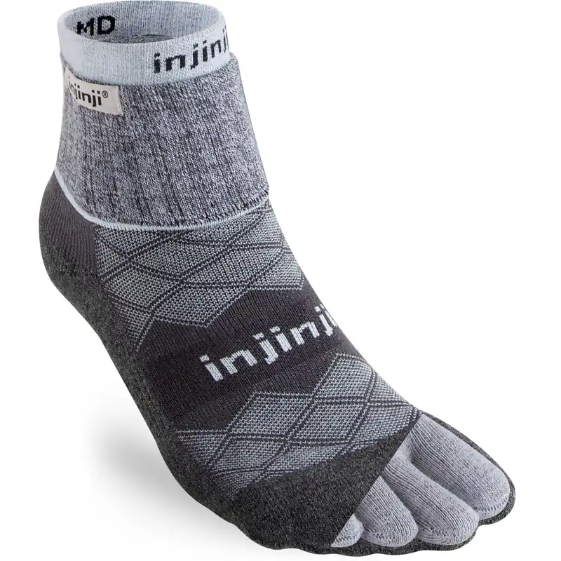 Expressleverans Injinji Women's Liner + Runner Mini-Crew Gray